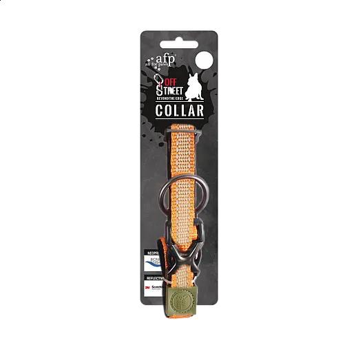 AFP Off Street Dog Collar Tangerine L