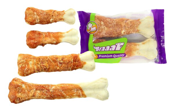 Braaaf Pressed Chicken Bones 125 cm 2 pcs