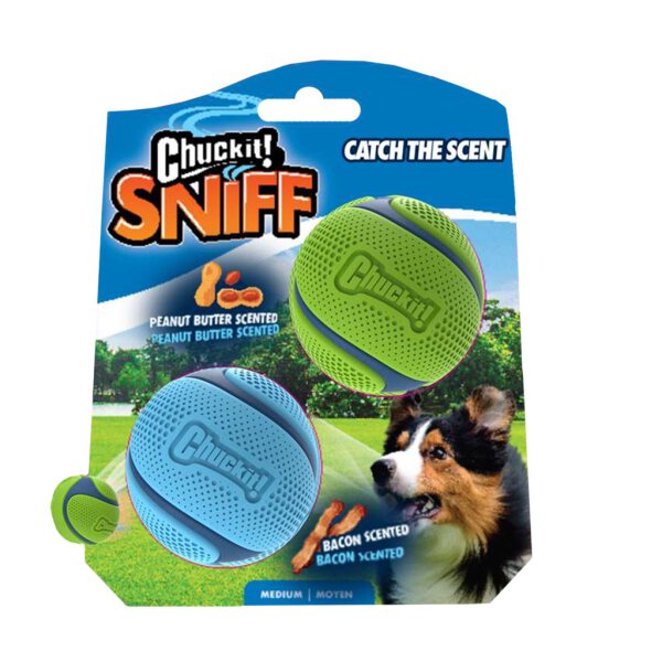 Chuckit Sniff Fetch Ball Duo MD 2pack