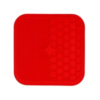 Eat Slow Live Longer Lick Mat Duo M Red