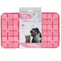 Eat Slow Live Longer Lick Mat Dimensions Flower Pink