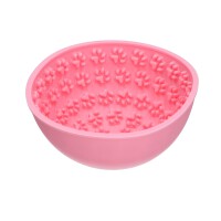 Eat Slow Live Longer Lick Mat Wobble Bowl Red