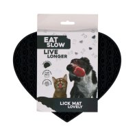 Eat Slow Live Longer Lick Mat Lovely Grey