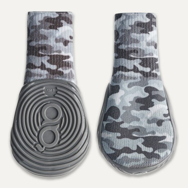 Gooeez  Regular Printed Dog Boots 2pack 2XS CamoGrey