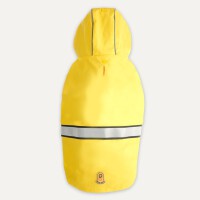 Gooeez Reflective Hooded Raincoat 2XS YellowGrey