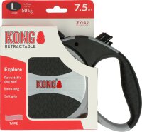 KONG Retractable Leash Explorer Grau L 75m50kg