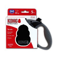 KONG Retractable Leash Terrain Black M 5m30kg