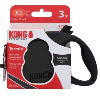 KONG Retractable Leash Terrain Schwarz XS 3m12kg