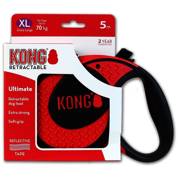 KONG Retractable Leash Ultimate Red XL 5m70kg