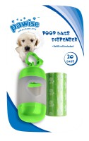 Pawise Poop Bags Dispenser incl 2 x 20 bags