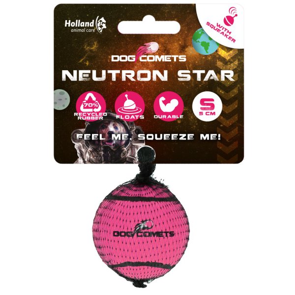 Dog comets Neutron Star Tennisbal met pieper S Roze 1st