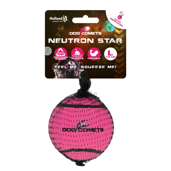 Dog comets Neutron Star Tennisbal met pieper L Roze 1st