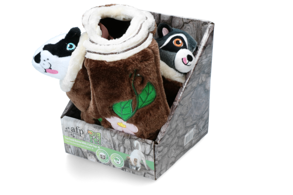 AFP Dig it  Tree Trunk Burrow  M with 2 cute toys