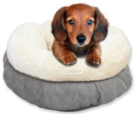 AFP Lambswool Donut Bed TAN