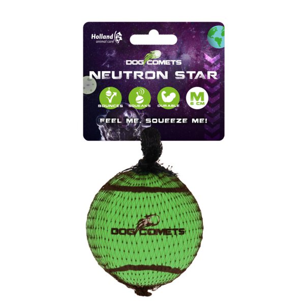 Dog comets Neutron Star Green 1pc with Squeaker