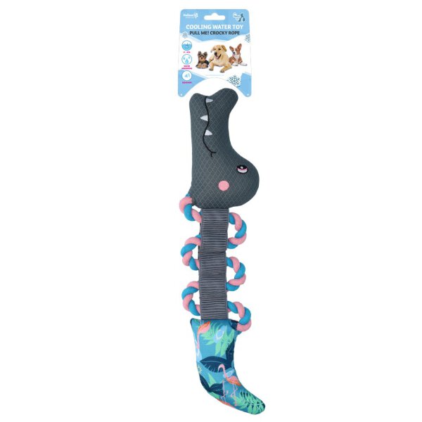 CoolPets Pull me Crocky rope Flamingo