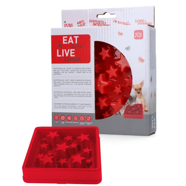 Eat Slow Live Longer Star Red XS