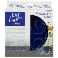 Eat Slow Live Longer Tumble Feeder Blue