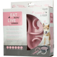 Eat Slow Live Longer Tumble Feeder Pink