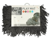 Eat Slow Live Longer Play Mat Grey