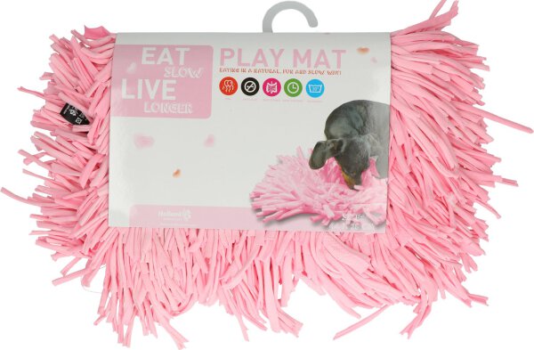 Eat Slow Live Longer Play Mat Pink