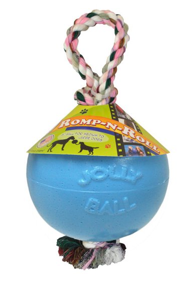 Jolly Ball RompnRoll 15cm Hellblau Heidelbeerenduft