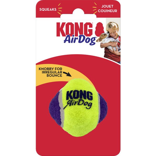 KONG AirDog Squeaker Knobby Ball XSSm