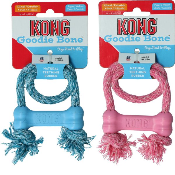 KONG Puppy Goodie Bone mit Seil XS EU