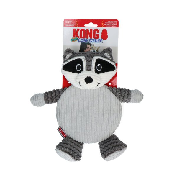 KONG Low Stuff Crackle Tummiez Raccoon Lg