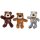 KONG WildKnots Bears XS Multicolor