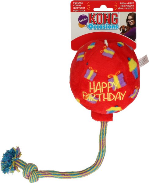 KONG Occasions Birthday Balloon Red M