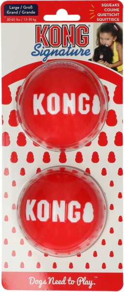 KONG Signature Balls 2pk Lg