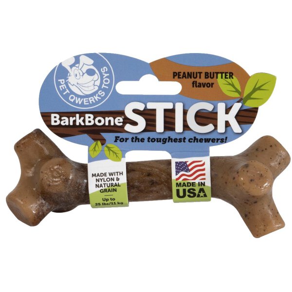 Pet Qwerks  BarkBone Stick Peanut Butter  XL