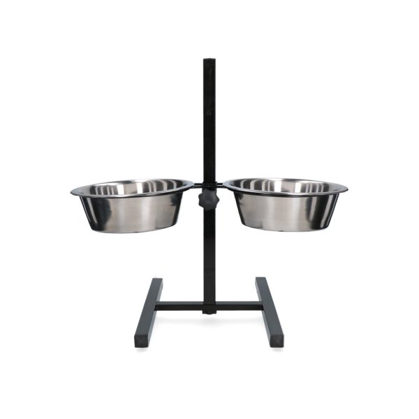 Feed and drink bowl stainless steel Tstand 280ltr Ø 25cm