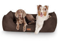 Knuffelwuff Hundebett Dreamline aus Velours M-L 85 x 63cm...