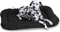 Knuffelwuff Wasserfestes In und Outdoor Hundebett Lucky aus Nylongewebe XL 90 x 75cm Schwarz