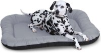 Knuffelwuff Wasserfestes In und Outdoor Hundebett Lucky aus Nylongewebe XL 90 x 75cm Grau