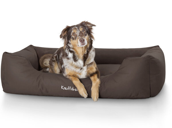 Knuffelwuff Hundebett Finlay aus Nylongewebe XXL 120 x 85cm Braun