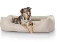 Knuffelwuff Hundebett Finlay aus Nylongewebe XXL 120 x 85cm Beige