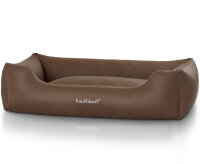 Knuffelwuff Kunstleder Hundebett Sidney M-L 85 x 63cm Braun