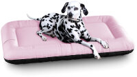 Knuffelwuff Wasserfestes In und Outdoor Hundebett Lucky Color Edition aus Nylongewebe XL 100 x 73cm Rosa