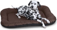 Knuffelwuff Wasserfestes In und Outdoor Hundebett Lucky aus Nylongewebe Übergröße XXXL 140 x 105cm Braun