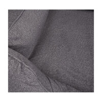 Knuffelwuff Orthopädisches Wasserabweisendes Hundebett Malou aus Velours mit Handwebcharakter XXL 120 x 85cm Grau