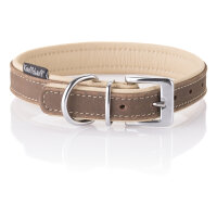Knuffelwuff weiches Nubuk-Echtleder Hundehalsband Orlando...