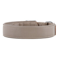 Knuffelwuff weiches Echtleder Hundehalsband Glendale