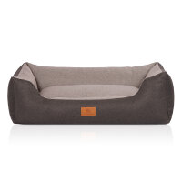 Knuffelwuff Hundebett Luke aus Velours mit feinem...
