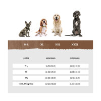 Knuffelwuff Orthopädisches Hundebett Leano aus Velours mit Handwebcharakter