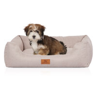 Knuffelwuff Hundebett Emma aus Velours mit feinem...