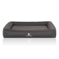 Knuffelwuff Orthopädisches Hundebett aus Velours mit...