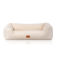 Knuffelwuff orthopädisches Hundebett Wollekopp aus kuscheligem Teddy Material